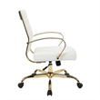 UrbanPro Modern Adjustable Leather Office Chair in White