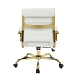 UrbanPro Modern Adjustable Leather Office Chair in White