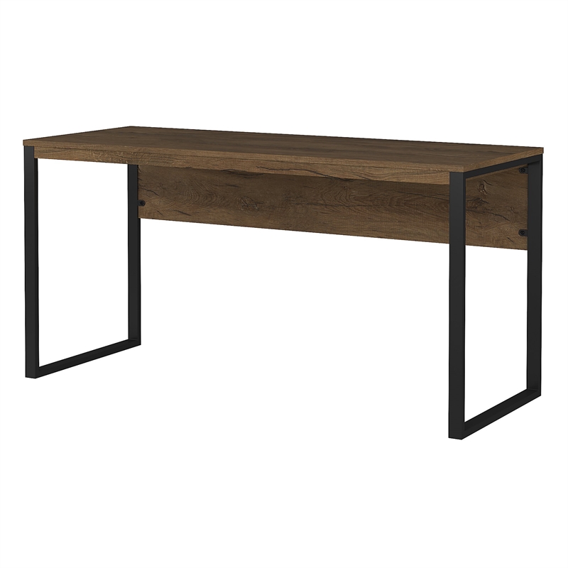 UrbanPro Contemporary 60W Home Office Writing Desk in Rustic Brown