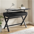 UrbanPro Transitional Lift Top Stand Up Wood Desk in Black