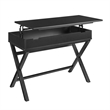 UrbanPro Transitional Lift Top Stand Up Wood Desk in Black