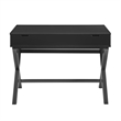 UrbanPro Transitional Lift Top Stand Up Wood Desk in Black