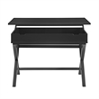UrbanPro Transitional Lift Top Stand Up Wood Desk in Black