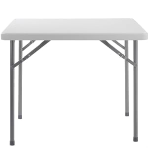 UrbanPro 36x36&quot Square Plastic Heavy Duty Folding Table in Speckled Gray