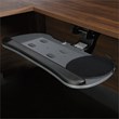 UrbanPro Traditional Slim Profile Articulating Keyboard Tray in Black