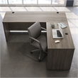 UrbanPro Contemporary Engineered Wood Adjustable Desk L/R Return in Brown