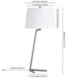 UrbanPro Mid-Century Tilted Table Lamp in Brushed Nickel