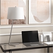 UrbanPro Mid-Century Tilted Table Lamp in Brushed Nickel