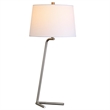 UrbanPro Mid-Century Tilted Table Lamp in Brushed Nickel