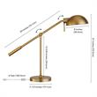 UrbanPro Table Lamp with Boom Arm in Brushed Brass