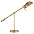 UrbanPro Table Lamp with Boom Arm in Brushed Brass