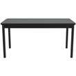 UrbanPro Contemporary Metal High Pressure Library Table in Granite Gray
