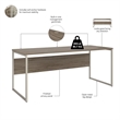 UrbanPro Modern Engineered Wood Computer Table Desk in Hickory brown