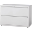 UrbanPro 2-Drawer Modern Metal Lateral Filing Cabinet in Light Gray