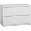 UrbanPro 2-Drawer Modern Metal Lateral Filing Cabinet in Light Gray