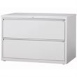 UrbanPro 2-Drawer Modern Metal Lateral Filing Cabinet in Light Gray