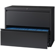 UrbanPro 2-Drawer Modern Steel Metal Lateral Filing Cabinet in Charcoal
