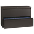 UrbanPro 2-Drawer Modern Metal Lateral Filing Cabinet in Charcoal