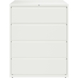 UrbanPro 4 Drawers Vertical White Metal Filing Cabinet Pre-assembled