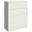 UrbanPro 4 Drawers Vertical White Metal Filing Cabinet Pre-assembled