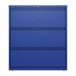 UrbanPro 3 Drawers Vertical Blue Metal Filing Cabinet Pre-assembled