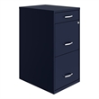 UrbanPro Metal Navy Filing Cabinet Vertical 3-Drawers 27.32