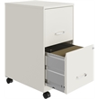 UrbanPro Metal Pearl White Mobile Filing Cabinet Vertical 18