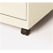 UrbanPro Metal Pearl White Mobile Filing Cabinet Vertical 18