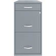 UrbanPro Metal Gray Filing Cabinet Vertical 3 Drawers 27.32