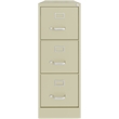 UrbanPro 3 Drawers Vertical Beige Metal Filing Cabinet Pre-assembled