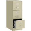 UrbanPro 3 Drawers Vertical Beige Metal Filing Cabinet Pre-assembled