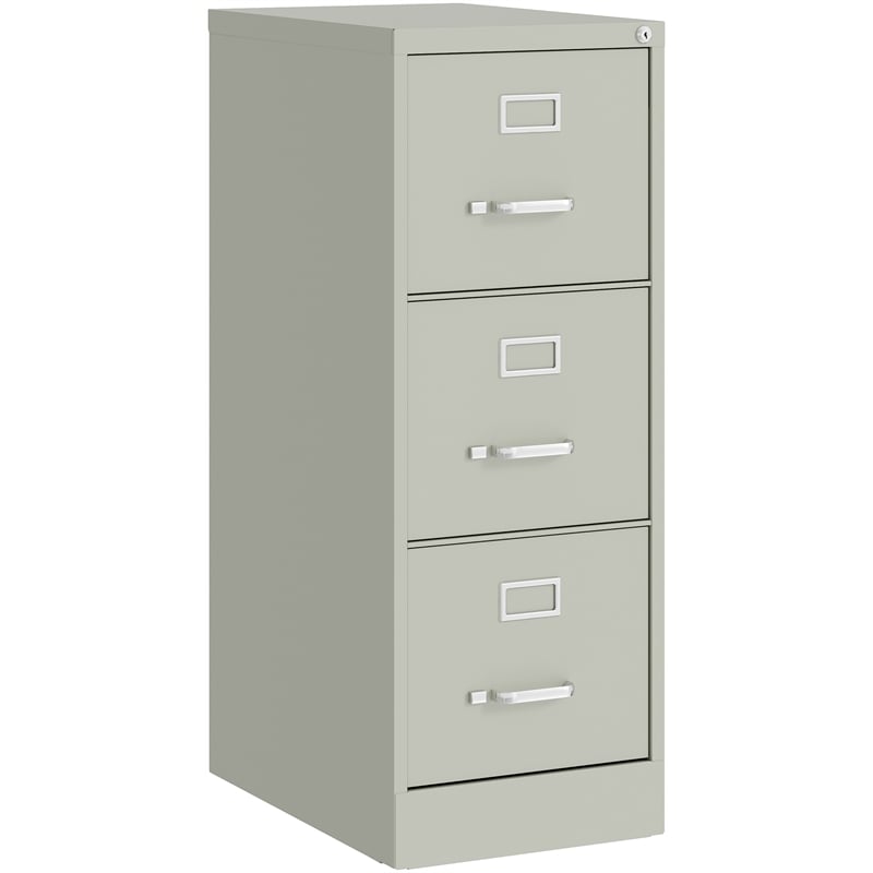 UrbanPro Metal Light Gray Filing Cabinet Vertical 3-Drawers 40.19