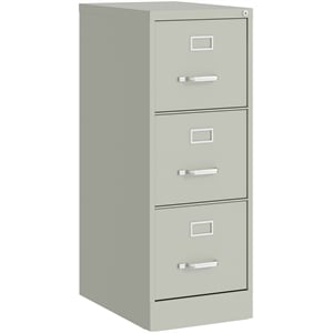 UrbanPro Metal Light Gray Filing Cabinet Vertical 3-Drawers 40.19&quotH Unassembled