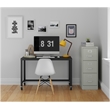 UrbanPro Metal Light Gray Filing Cabinet Vertical 3-Drawers 40.19