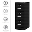 UrbanPro Metal Black Filing Cabinet Vertical Pre-Assembled 40.19