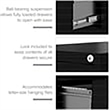 UrbanPro Metal Black Filing Cabinet Vertical Pre-Assembled 40.19