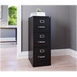 UrbanPro Metal Black Filing Cabinet Vertical Pre-Assembled 40.19