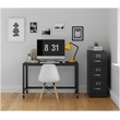 UrbanPro Metal Black Filing Cabinet Vertical Pre-Assembled 40.19