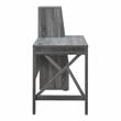 UrbanPro Transitional Wood Multi-Storage Desk in Distressed Gray