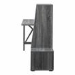 UrbanPro Transitional Wood Multi-Storage Desk in Distressed Gray