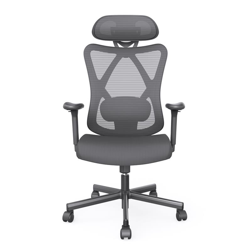 Urbanpro Contemporary Metal and Mesh Adjustable Office Chair in Black