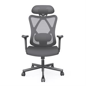 Urbanpro Contemporary Metal and Mesh Adjustable Office Chair in Black