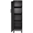 UrbanPro Metal Black Storage Locker Cabinet Rectangular Hinged Door 52.63