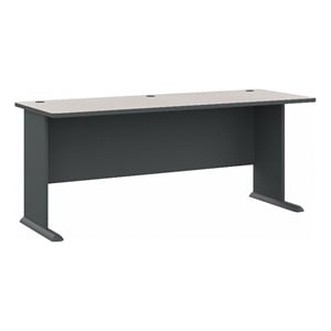 UrbanPro 72W Office Desk in Slate and White Spectrum - Engineered Wood