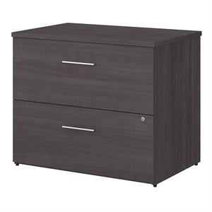 UrbanPro 36W 2 Drawer Lateral File Cabinet in Storm Gray - Engineered Wood