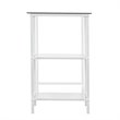 UrbanPro Glass White Desk Rectangular Sleek Minimalist 42