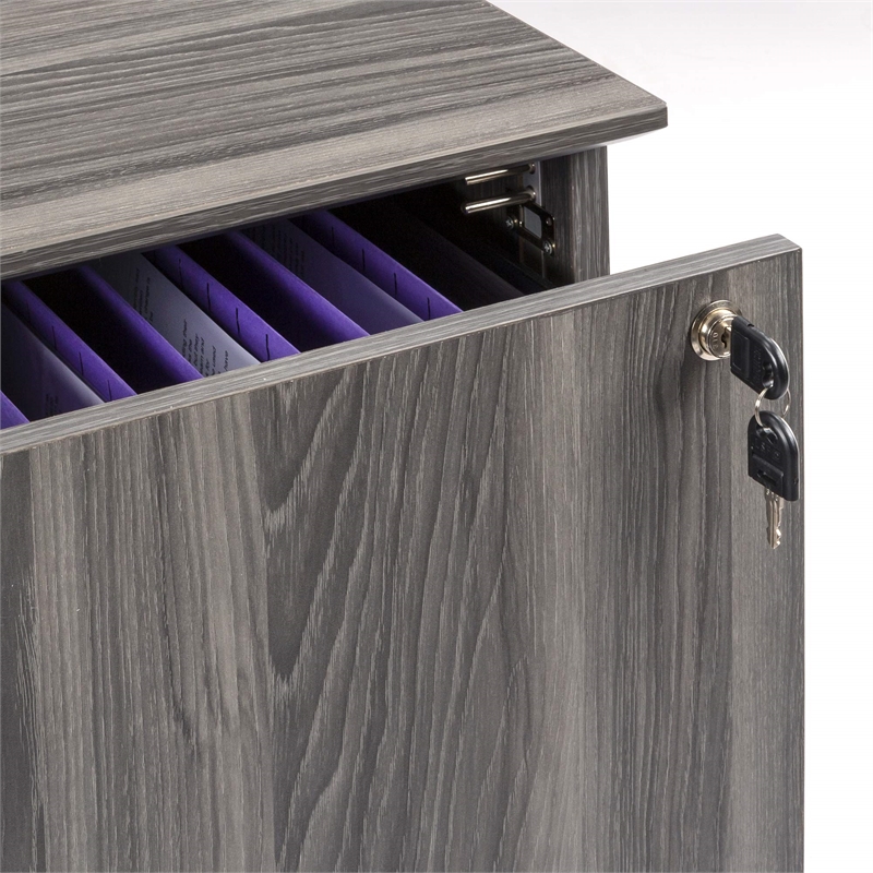 Urbanpro Contemporary Metal Lateral File (File-File) in Gray Steel