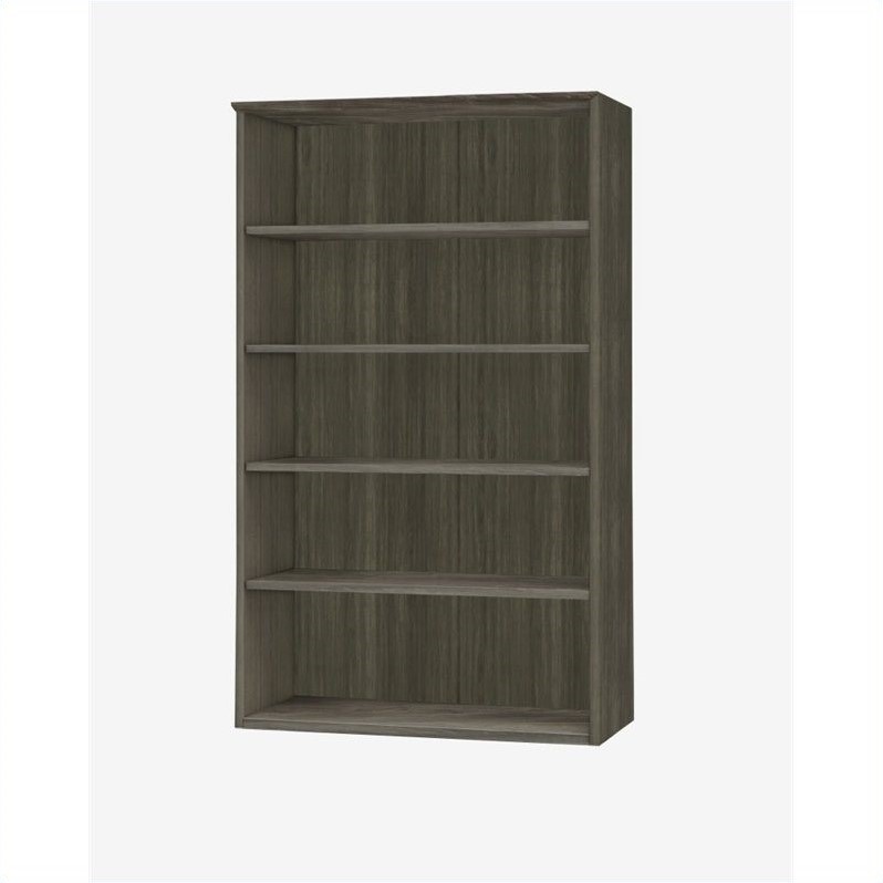 Urbanpro Contemporary Metal Bookcase (5 Shelf) in Gray Steel