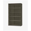 Urbanpro Contemporary Metal Bookcase (5 Shelf) in Gray Steel