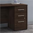 UrbanPro 16W 3 Drawer File Cabinet in Black Walnut - Engineered Wood